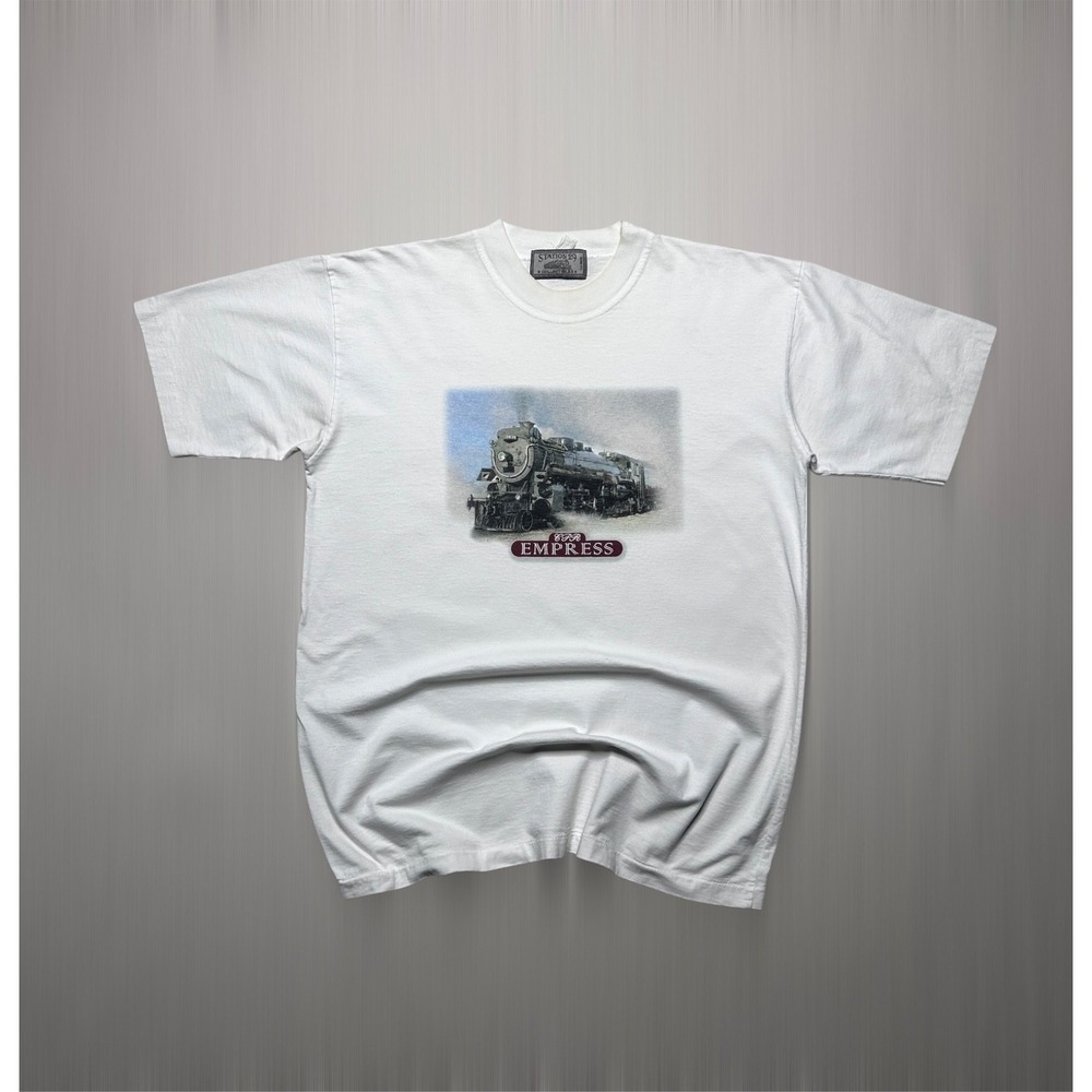 Vintage Canadian Pacific Railway Shirt XL Station 29 Collectibles CP Empress